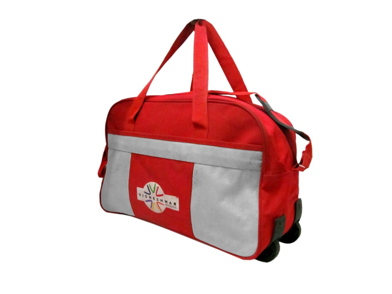 Hand Bags - Polyester, 10x8x5 Inches, Red | Durable Material, Stylish Design, Lightweight, Zipper Closure, Single Handle