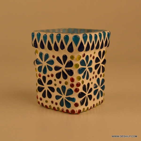 Silver Shaped Candle Stand Home Garden Accessory With Copper Plating