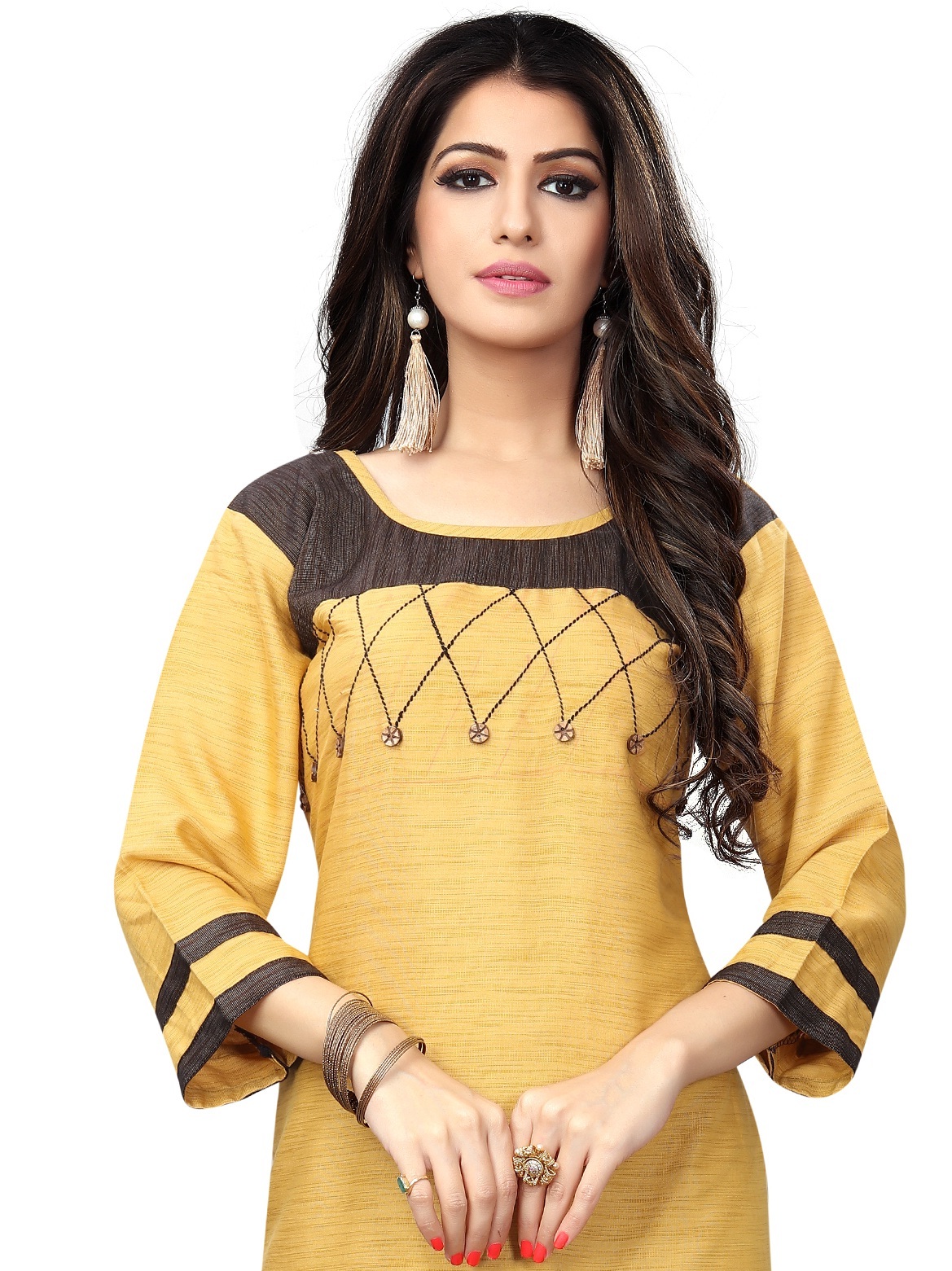 Designer Reyon Kurti Bust Size: 36 To 44 Up Inch (In)