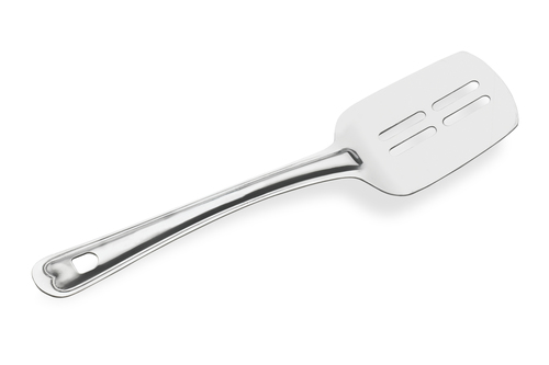 SS Slotted Spatula or Turner - Stainless Steel, 2-3mm Thickness, Weighs 25-60g | Versatile Kitchen Tool for Cooking and Serving