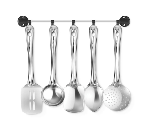 6 PCS FULL STEEL SERVING SET - Stainless Steel, 1-3 Millimeter Thickness | Strong and Durable Metal Construction for Long-Lasting Use