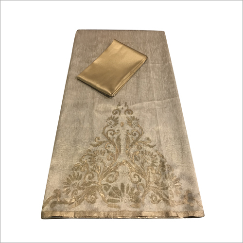 महिलाओं के लिए हाथ से चित्रित रेशमी साड़ी