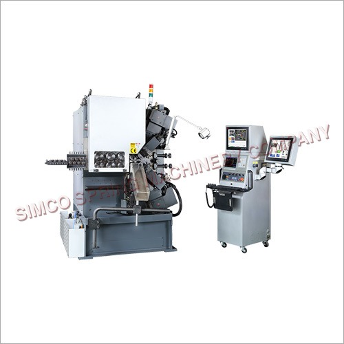 CNC Spring Coiler - 1.2-8.0mm Wire Diameter, 220V Electric Power Supply | High Precision, Automatic Operation, Cast Iron Build, Modularized Design, 7 Axes