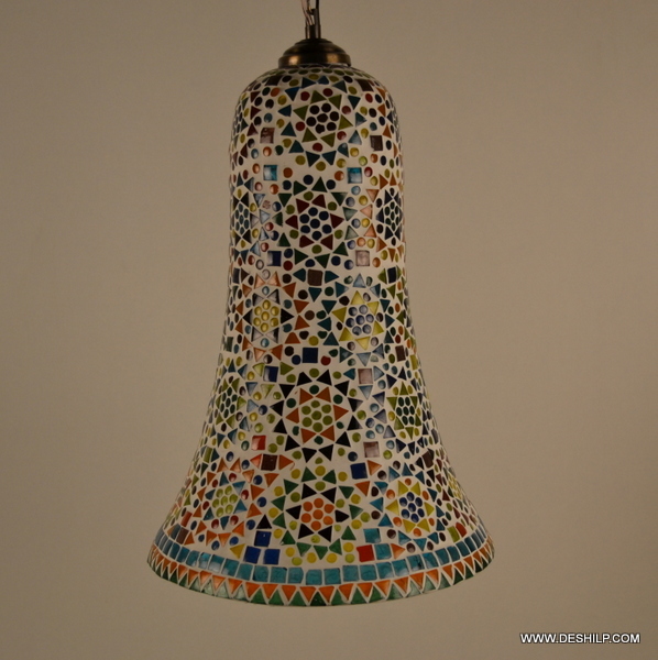 Multicolor Mosaic Hanging Lamps Multi Desgin Mosaic Glass Hanging