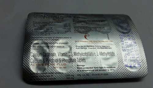 Calcium Carbonate Vitamin D3 Methylcobalamin Health Supplements