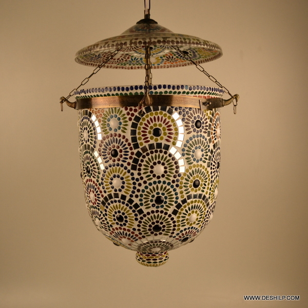 Mosaicmist Artistic Glass Hanging Lamp - Color: Multicolor