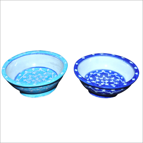 Blue Pottery Printed Bowl Design: Standard