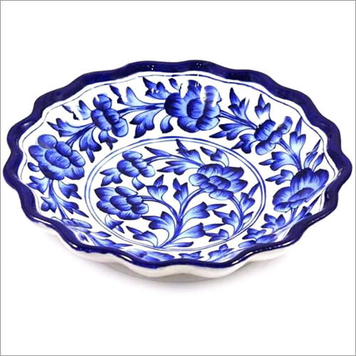 Blue Pottery Lotus Plate Design: Standard