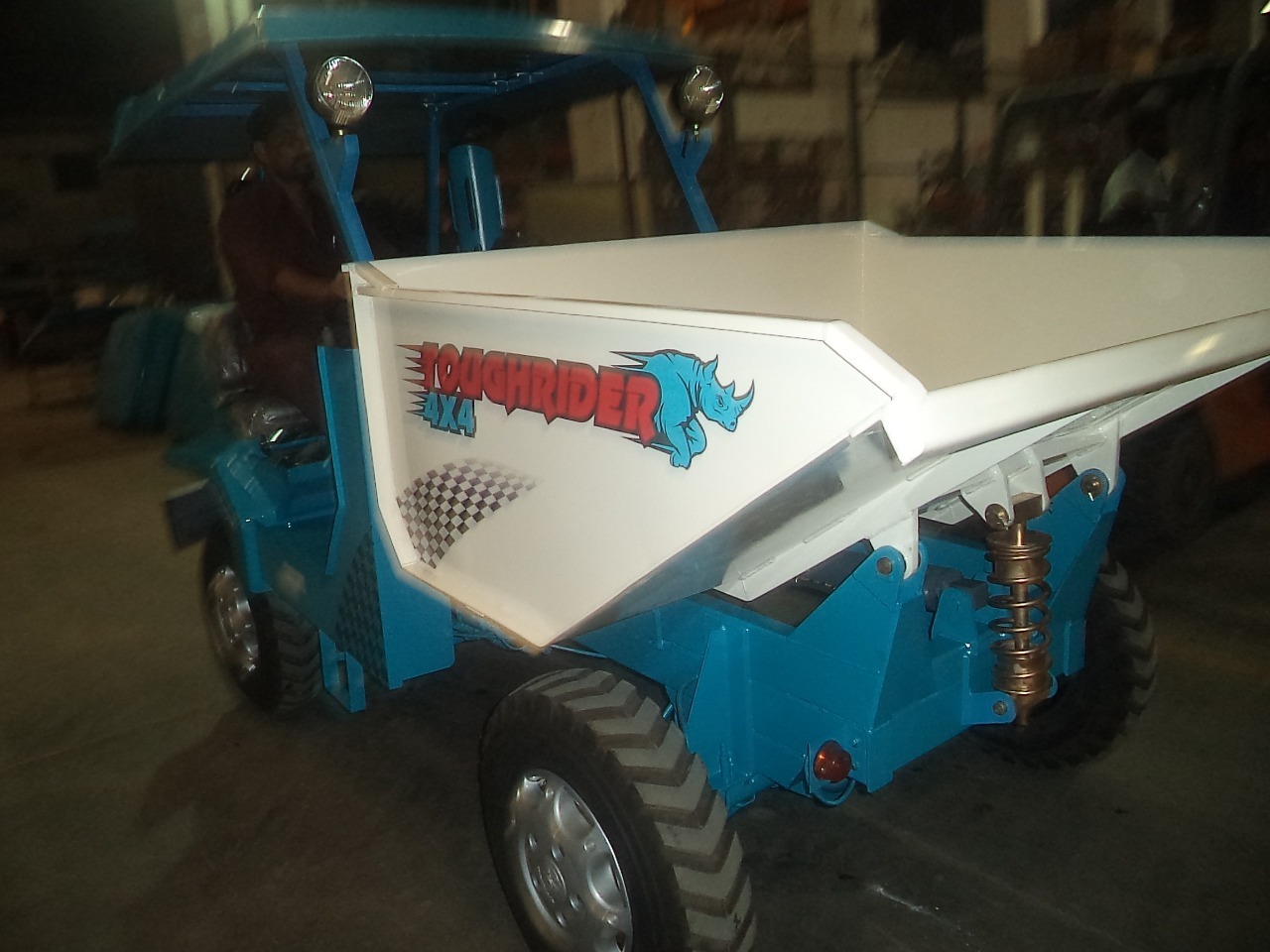 Tough Rider - 4 X 4 Mini Dumper, 1.5 Tons, 2 Tons, 2.5 Tons | 23.4 Bhp Diesel Engine, Power Steering, Quick Action Hand Brakes, Shock Absorbers