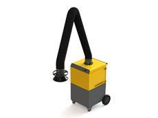 Mobile Welding Fume Extractor - Mild Steel, 75mm X 1.4m Dimensions | 110/220 Volt Operation, Ideal For Light Welding Fume Protection
