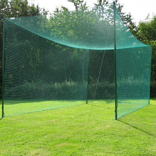 Cricket Nylon Net - High Quality All Nylon, 40 Mm Square Mesh Size, Green Color | Durable & Weatherproof, Uv Protection, Full Back Coverage For Safety