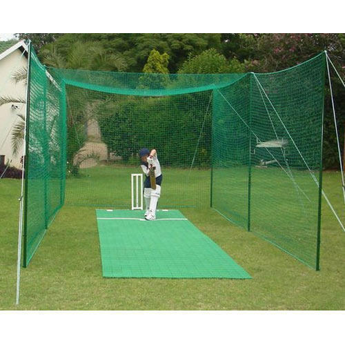 Cricket Nylon Net - High Quality All Nylon, 40 Mm Square Mesh Size, Green Color | Durable & Weatherproof, Uv Protection, Full Back Coverage For Safety