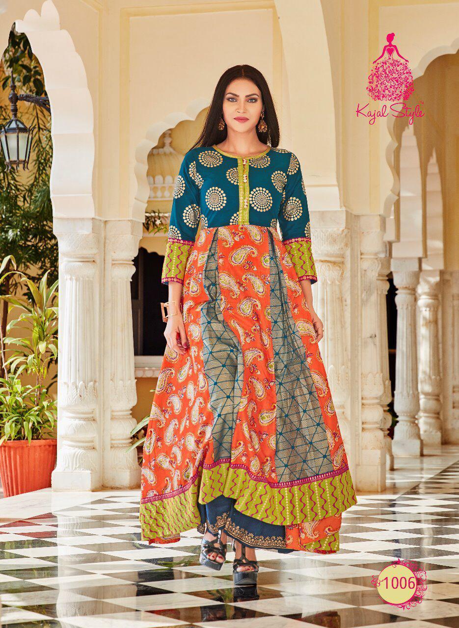 Rayon Heavy Designer Reyon & Cotton Ordinaray Print Kurtis