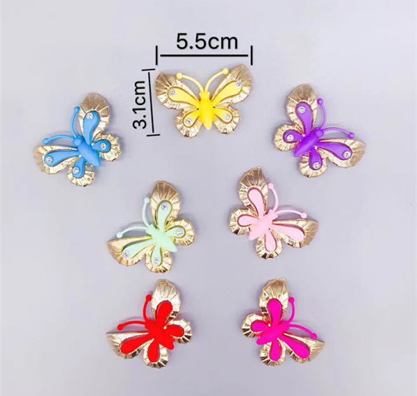 Golden Butterfly Shoe Clips