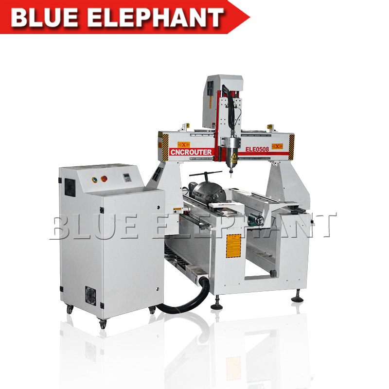 Vacuum Cleaning System China 0508 4 Axis Mini Cnc Router Engraving Machine Cutting Machine For Cheap Price Mini Woodworking Cnc Router