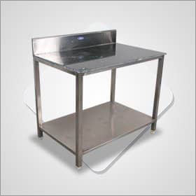 Chappati Rolling Table - Stainless Steel, 508 x 762 x 966 mm | Marble Top, Ideal for Hotel Use