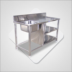 Work Table With Sink (Lhs) Height: 18 Millimeter (Mm)