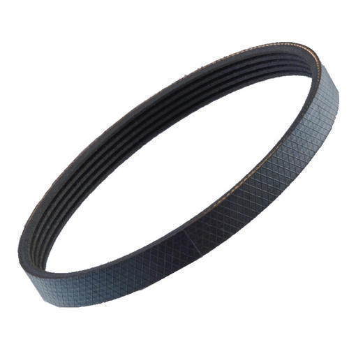 Poly V Belt - Rubber Material, Round Shape, 1''-50'' Outer Measurement, Black Color