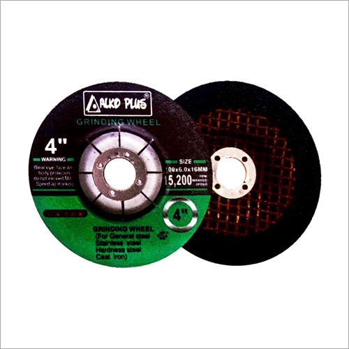 4 Inch Abrasive Grinding Wheel - Green and Black, Round Shape, Weight 20-50 Grams | High Tensile Strength, Easy to Clean, Maintenance-Free