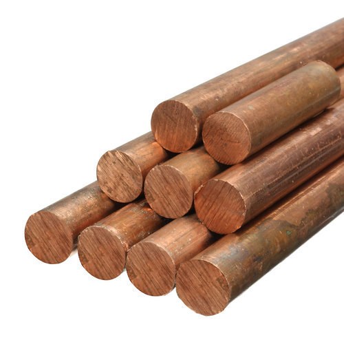 Copper Round Bar - 1-8 Inches Diameter | Coated Finish for Industrial Applications