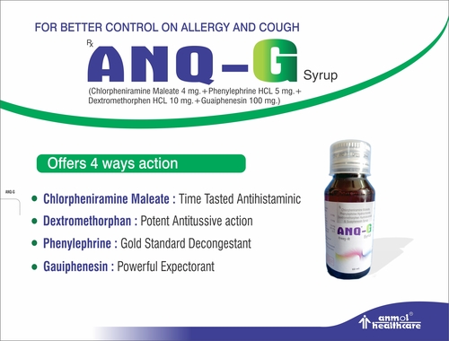Liquid Chlorpheniramine Maleate- Phenylephrine Hcl- Dextromethorphen Hcc- Guaiphenesin