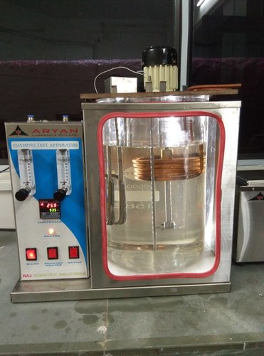 सिल्वर एंड ब्लू फोमिंग टेस्ट उपकरण