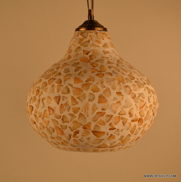 Yellow Seap Glass Wall Decor Hanging
