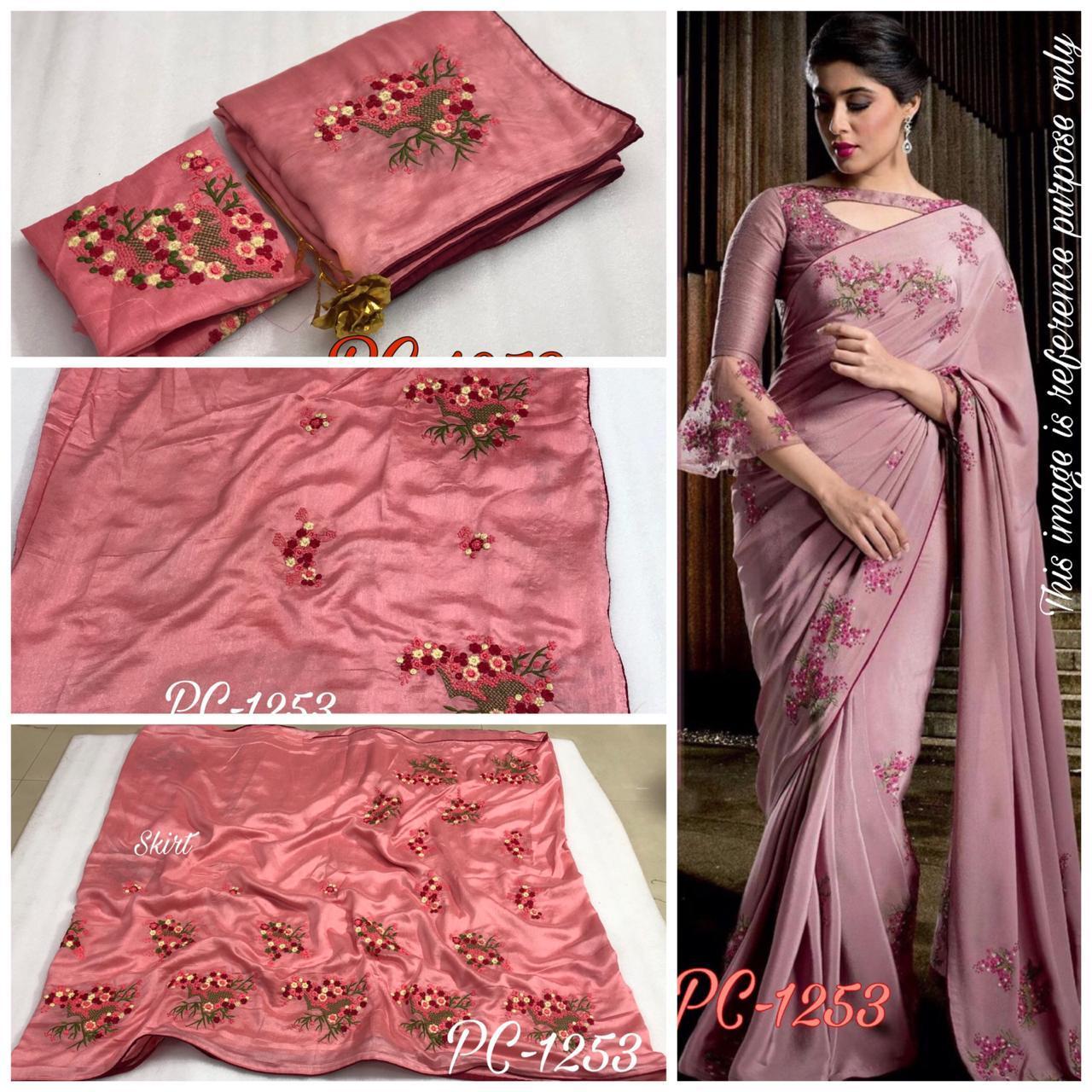Multi Vichitra Silk Saree