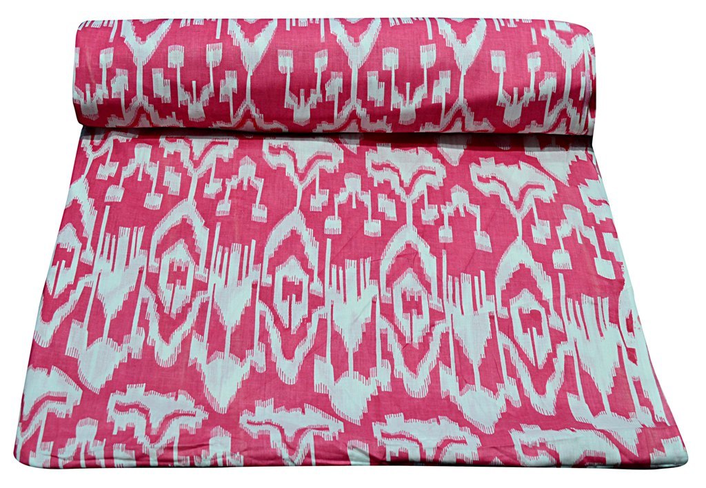 Grey Ikat Printed 100% Cotton Running Sewing Fabric