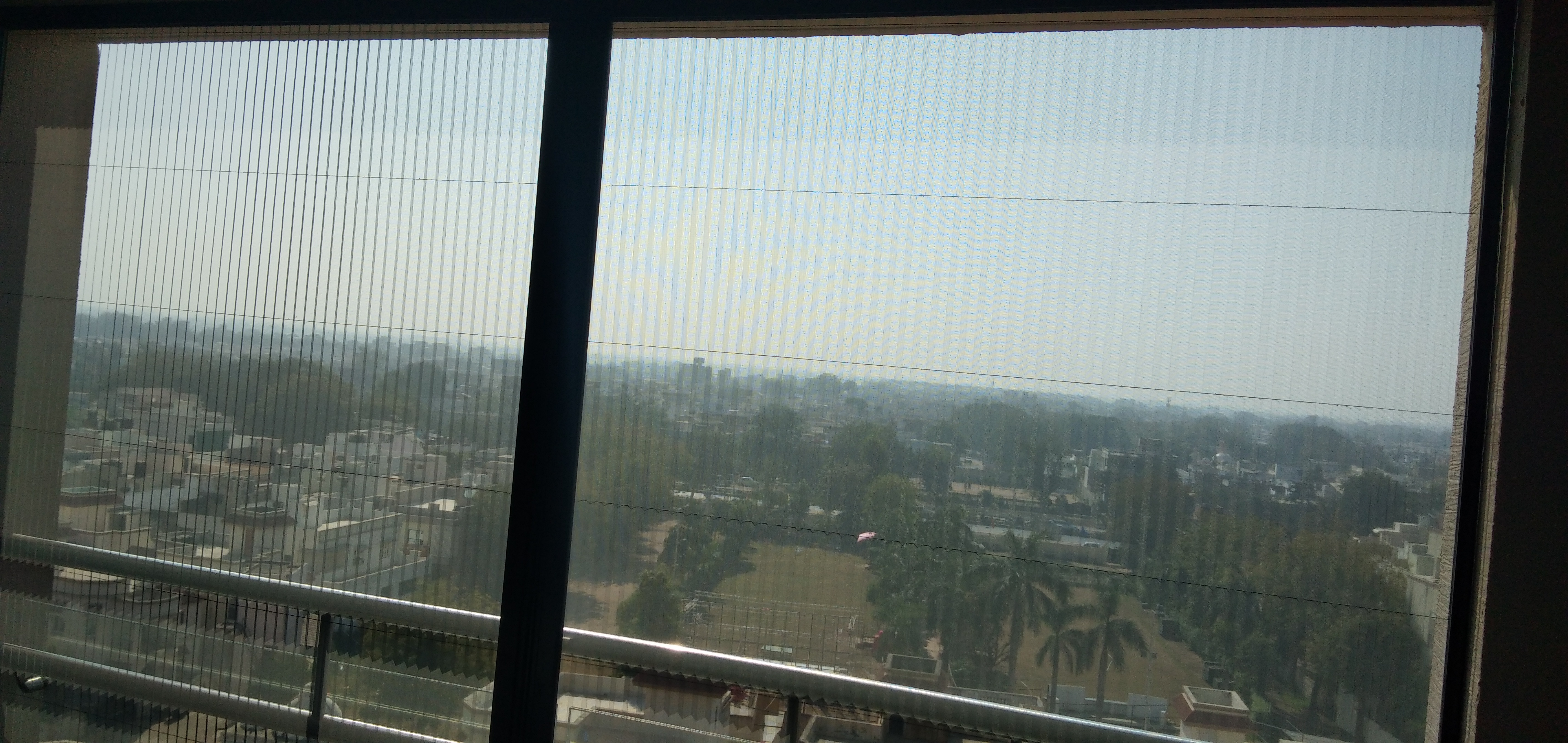 White Pleated Mosquito Net