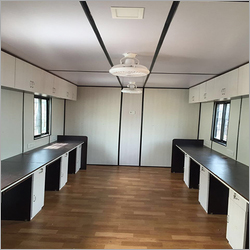 MS Portable Cabins - MS Steel, Various Sizes | 1.2 mm Wall Thickness, Galvanized Roof, Plywood Flooring, Aluminum Windows, Steel Doors, High Durability