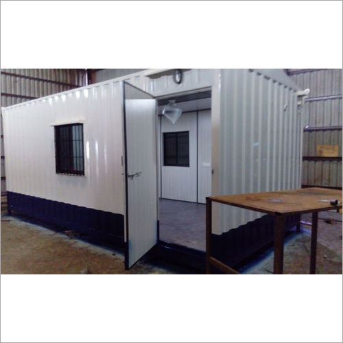 Site Office Portable Cabin - Durable Steel & Aluminium Structure | Two Sliding Doors, Earthquake Resistant, Versatile Use: Offices, Canteens, Workshops