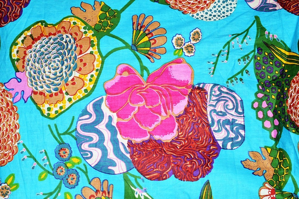 Multi Color Floral & Fruit Design Printed 44 Inch Wide Running Fabric