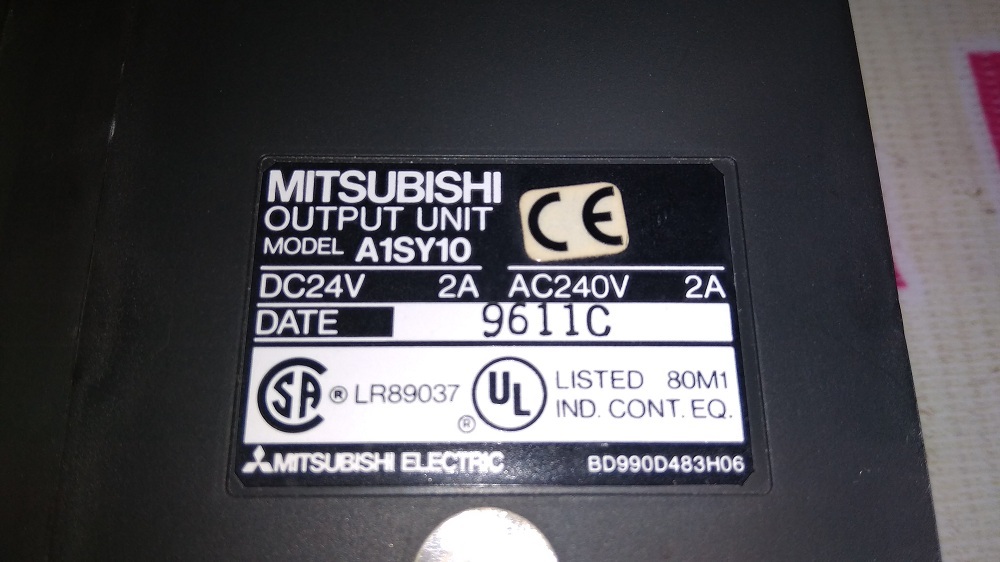 Mitsubishi Output Unit Modulexc - Industrial Grade Plastic & Metal, 90x55x75mm, Grey, 16-point Relay, Din Rail Mount, Led Indicators