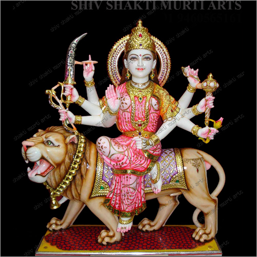 मार्बल दुर्गा माता की मूर्ति