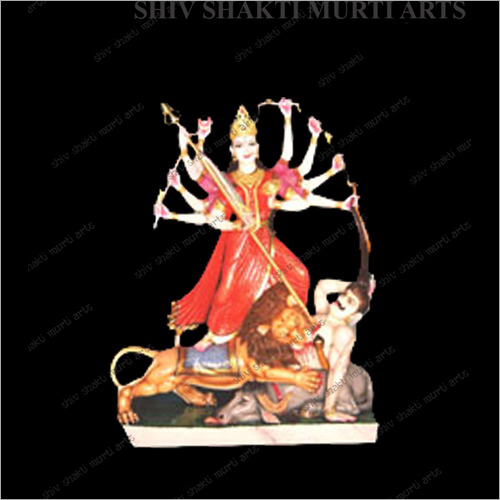 मार्बल पॉलिश किए हुए दुर्गा प्रतिमा