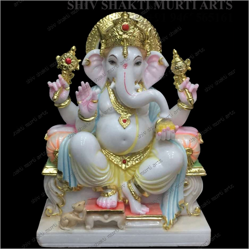 Sculpture Marble Ganesha Statue