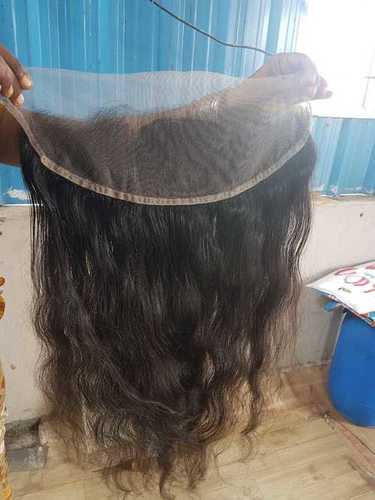 Lace Frontal - 8 Inches Long, Jet Black Straight Style | Remy Human Hair Quality