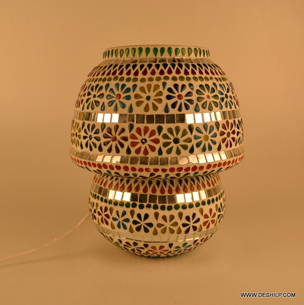 Multicolor Handcrafted Colourful Design Mosaic Table Lamp