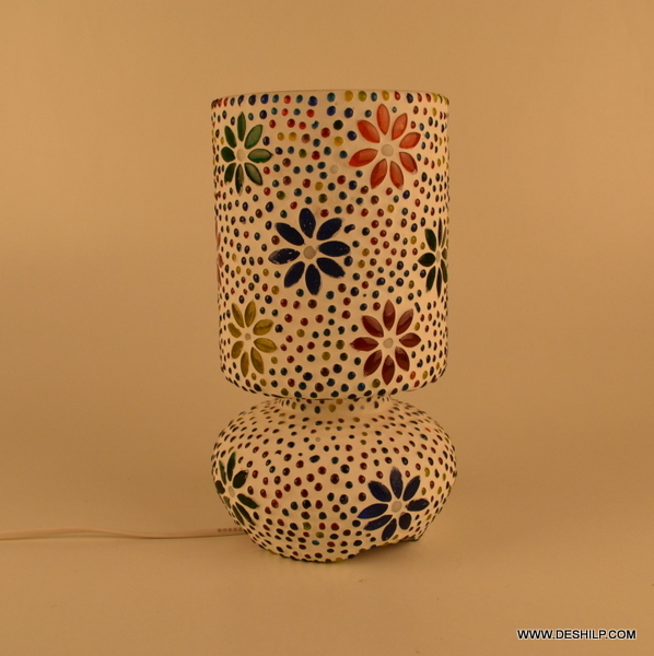 Multicolor Handcrafted Colourful Design Mosaic Lamp