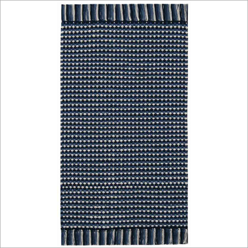Cotton Dotted Rug - Handmade Tufted Design, 3-5 mm Pile Height, Blue Color, Eco-Friendly Material