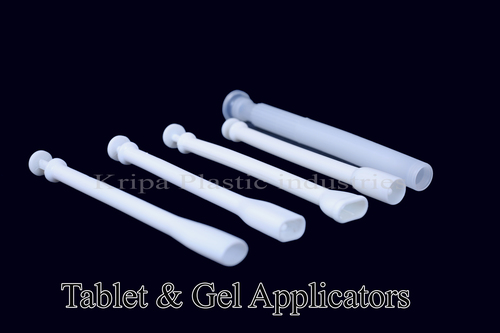 Tablet & Gel Applicators - Plastic Material, White Color | Versatile for Pharma Use