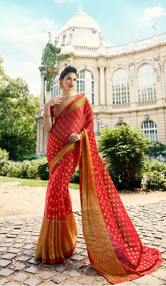 Designer Brasso Saree