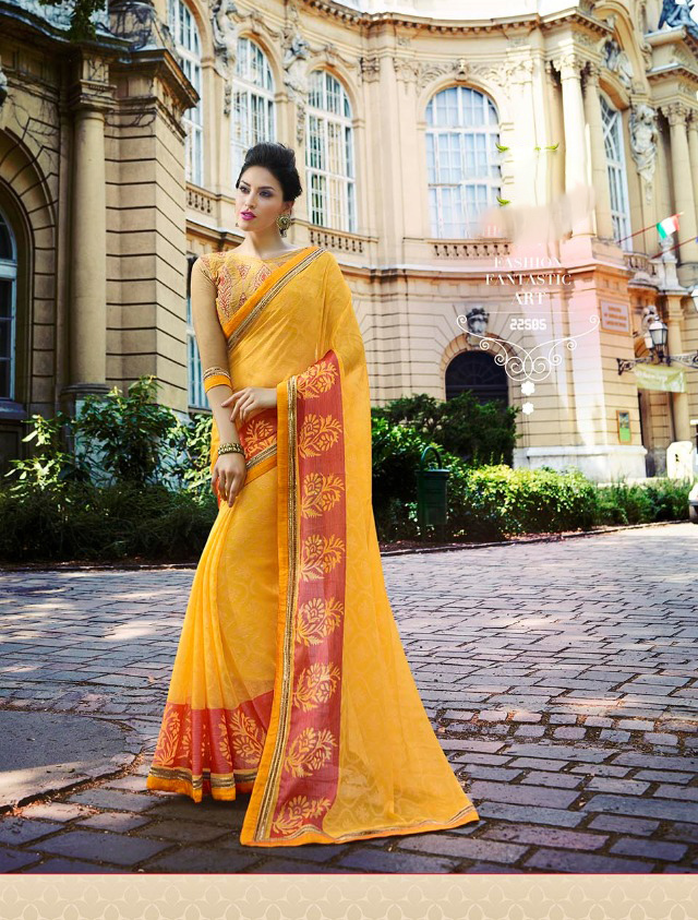 Designer Brasso Saree