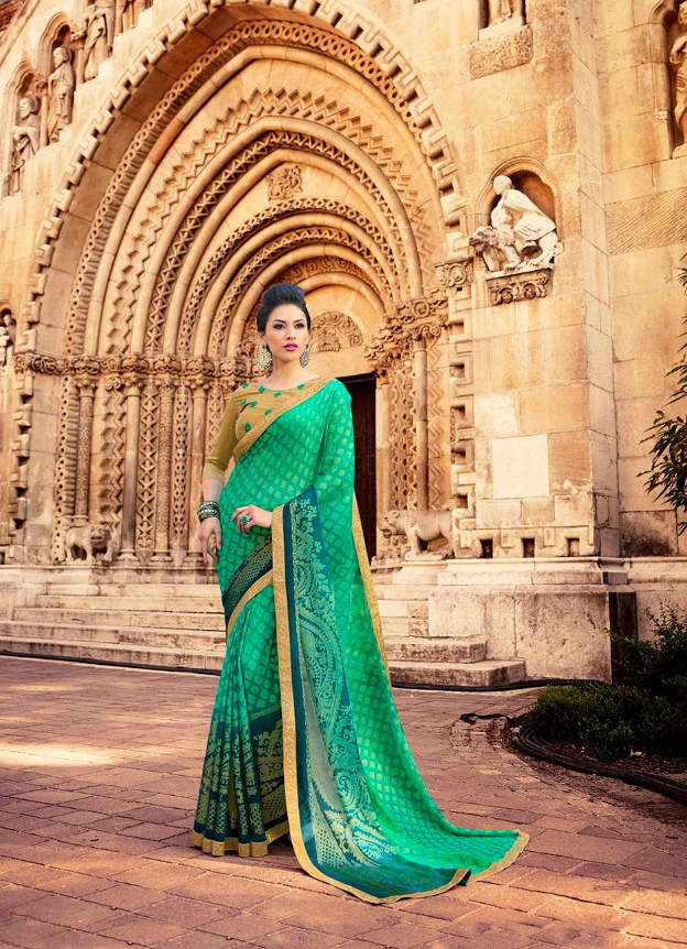 Designer Brasso Saree