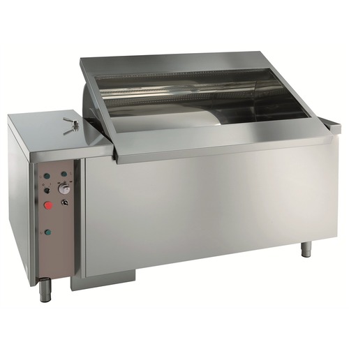 Vegetable Washer - 304 Aisi Stainless Steel, 1800x1000x850 Mm Dimensions | Automatic Wash Cycle, Double Inclined Well, Manual & Automatic Programs, Emergency Stop, Built-in Alarm