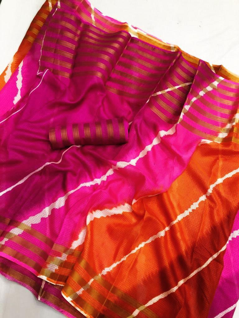 Multi Bandhani Saree