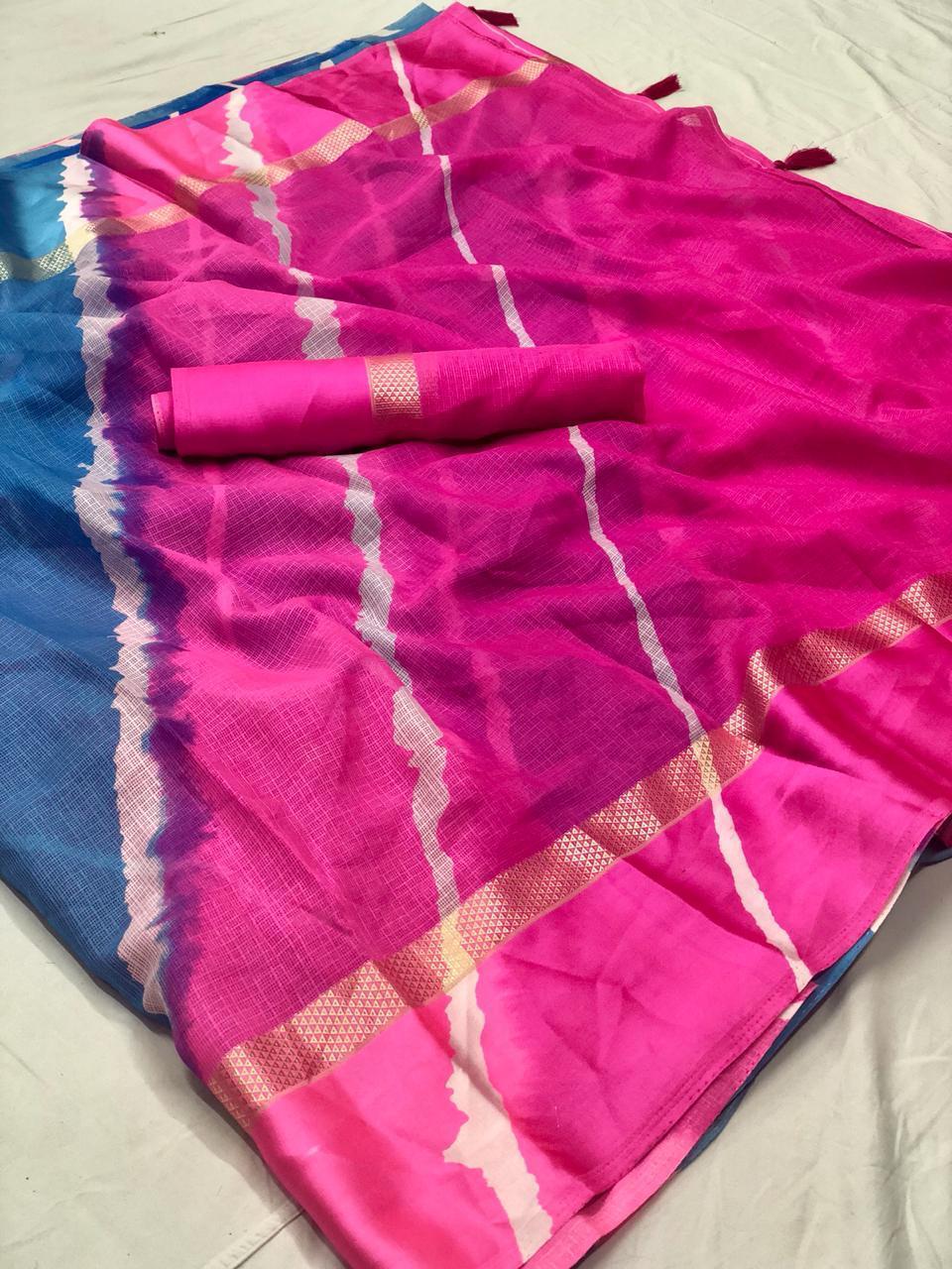 Multi Bandhani Saree