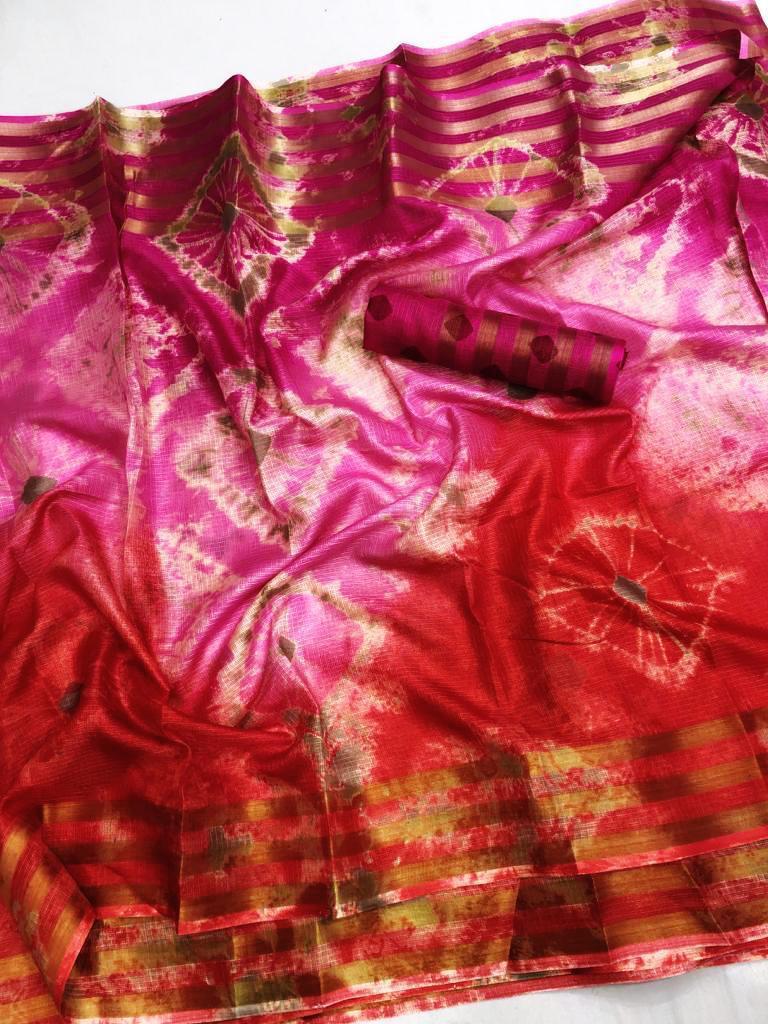 Multi Bandhani Saree
