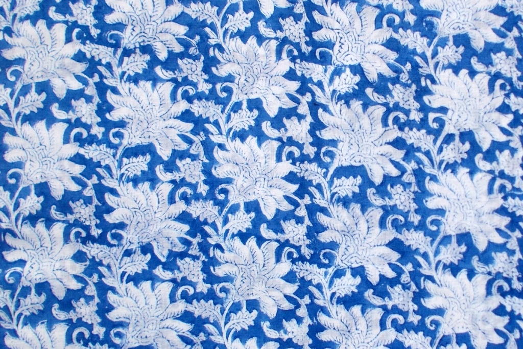 5 Yard Hand Block Print 100% Cotton Fabric Design